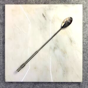 Tanqueray Gin Bar Spoon, Spinning Handle Design, 2010s, Polished Stainless Steel